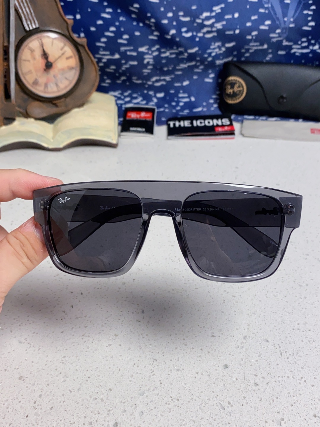 Rayban雷朋 2025新款男女复古大方框超宽显脸瘦太阳眼镜时尚墨镜遮阳镜 RB0360