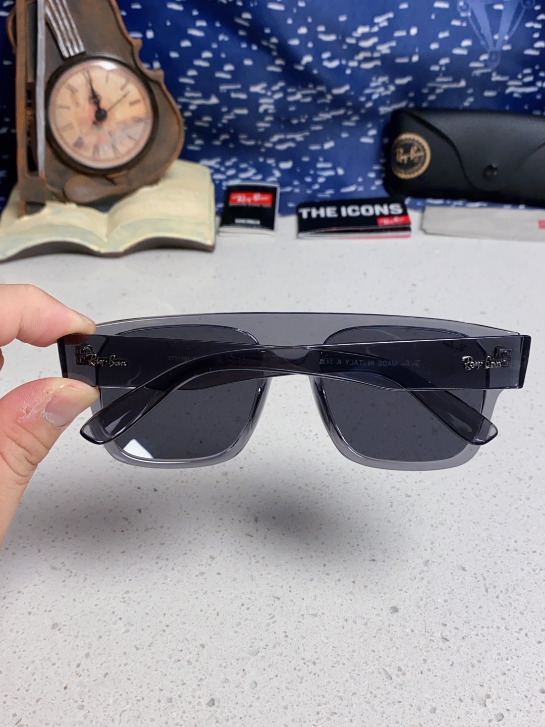 Rayban雷朋 2025新款男女复古大方框超宽显脸瘦太阳眼镜时尚墨镜遮阳镜 RB0360