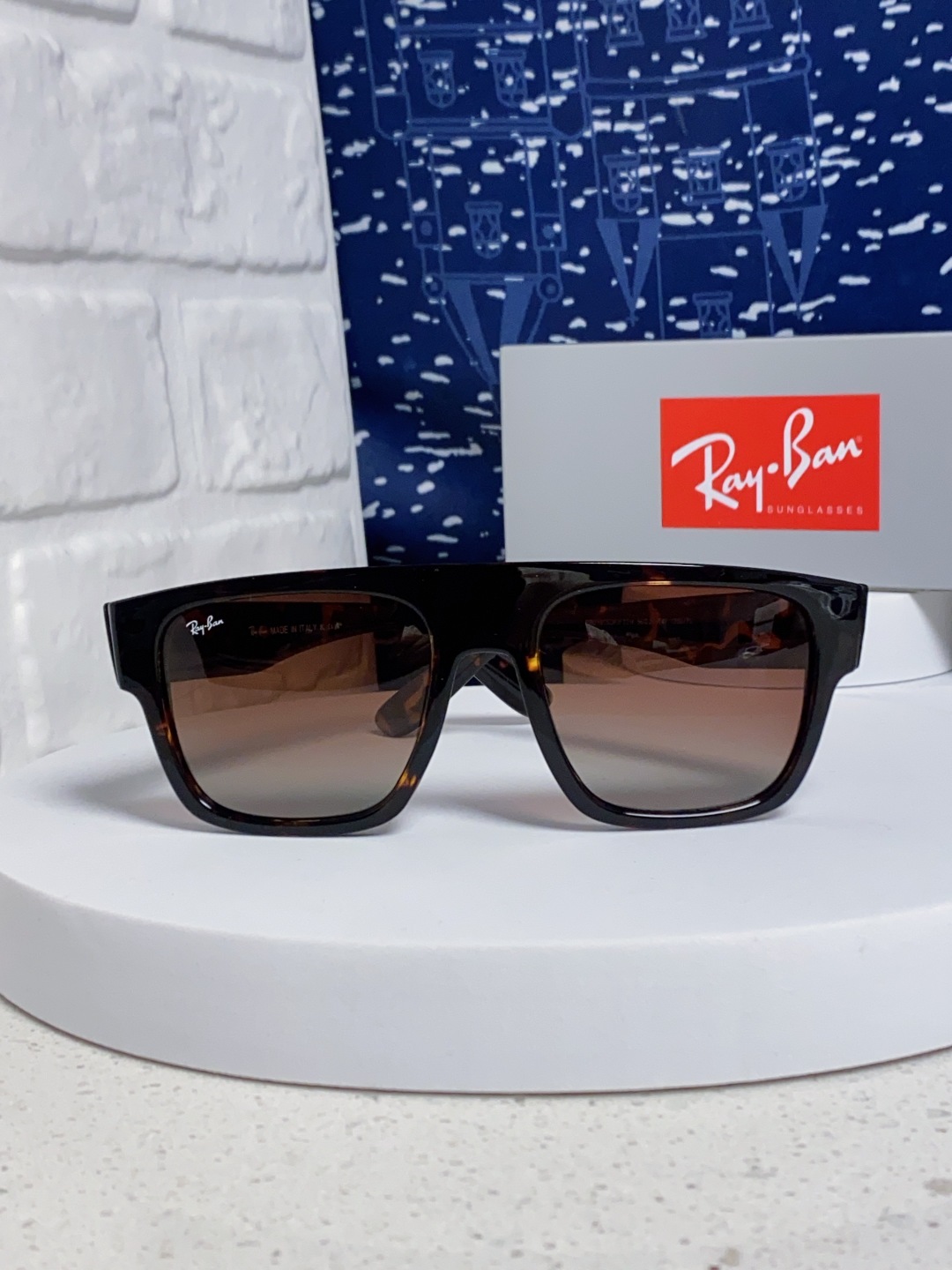 Rayban雷朋 2025新款男女复古大方框超宽显脸瘦太阳眼镜时尚墨镜遮阳镜 RB0360