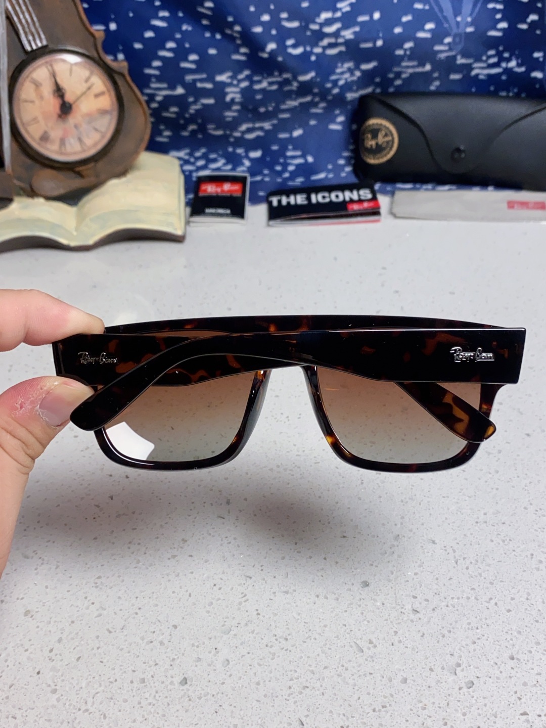 Rayban雷朋 2025新款男女复古大方框超宽显脸瘦太阳眼镜时尚墨镜遮阳镜 RB0360