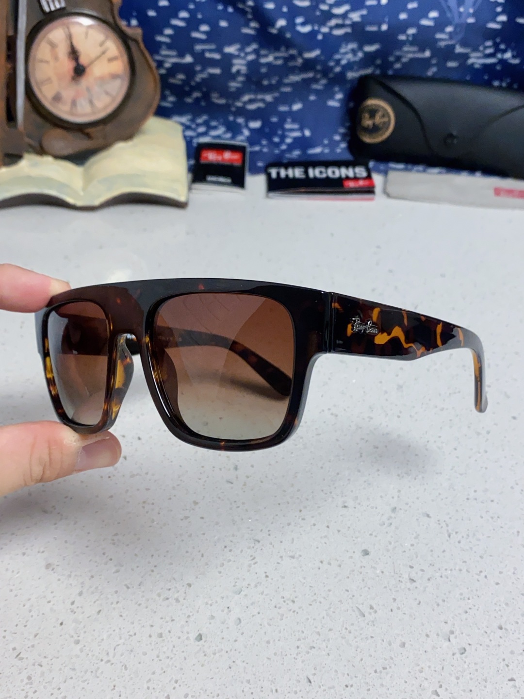 Rayban雷朋 2025新款男女复古大方框超宽显脸瘦太阳眼镜时尚墨镜遮阳镜 RB0360