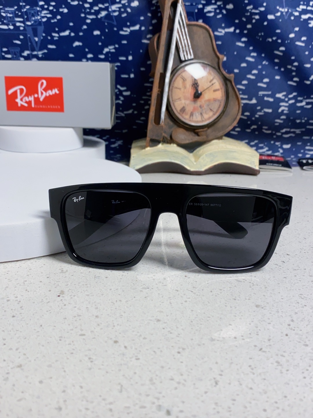Rayban雷朋 2025新款男女复古大方框超宽显脸瘦太阳眼镜时尚墨镜遮阳镜 RB0360