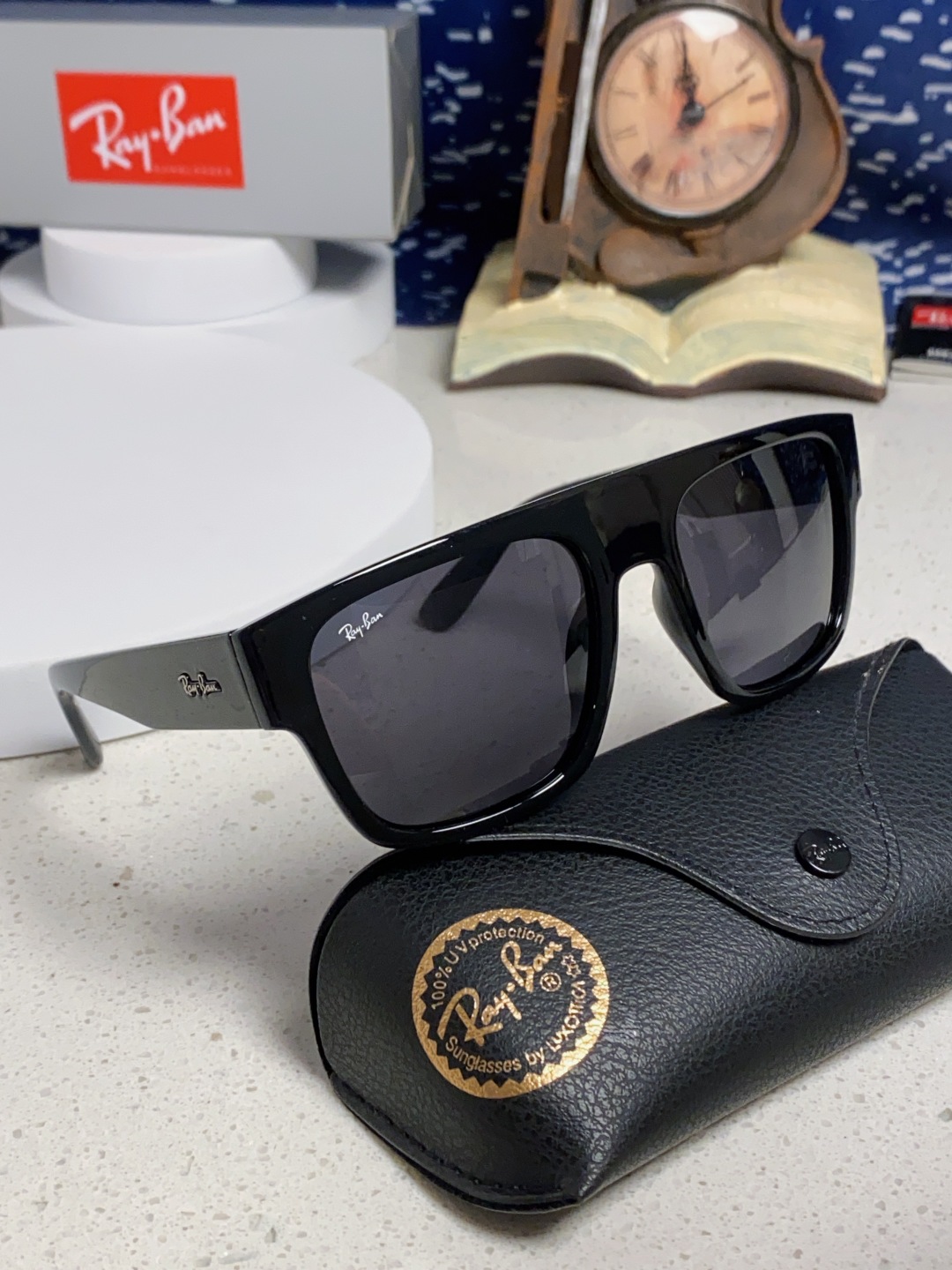 Rayban雷朋 2025新款男女复古大方框超宽显脸瘦太阳眼镜时尚墨镜遮阳镜 RB0360