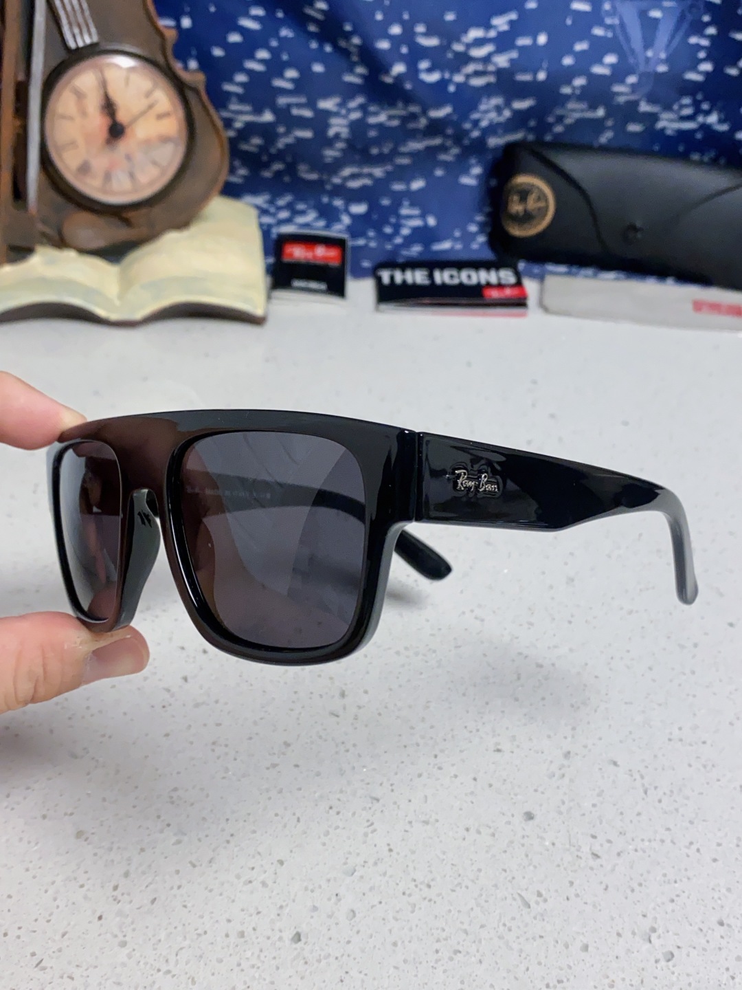 Rayban雷朋 2025新款男女复古大方框超宽显脸瘦太阳眼镜时尚墨镜遮阳镜 RB0360