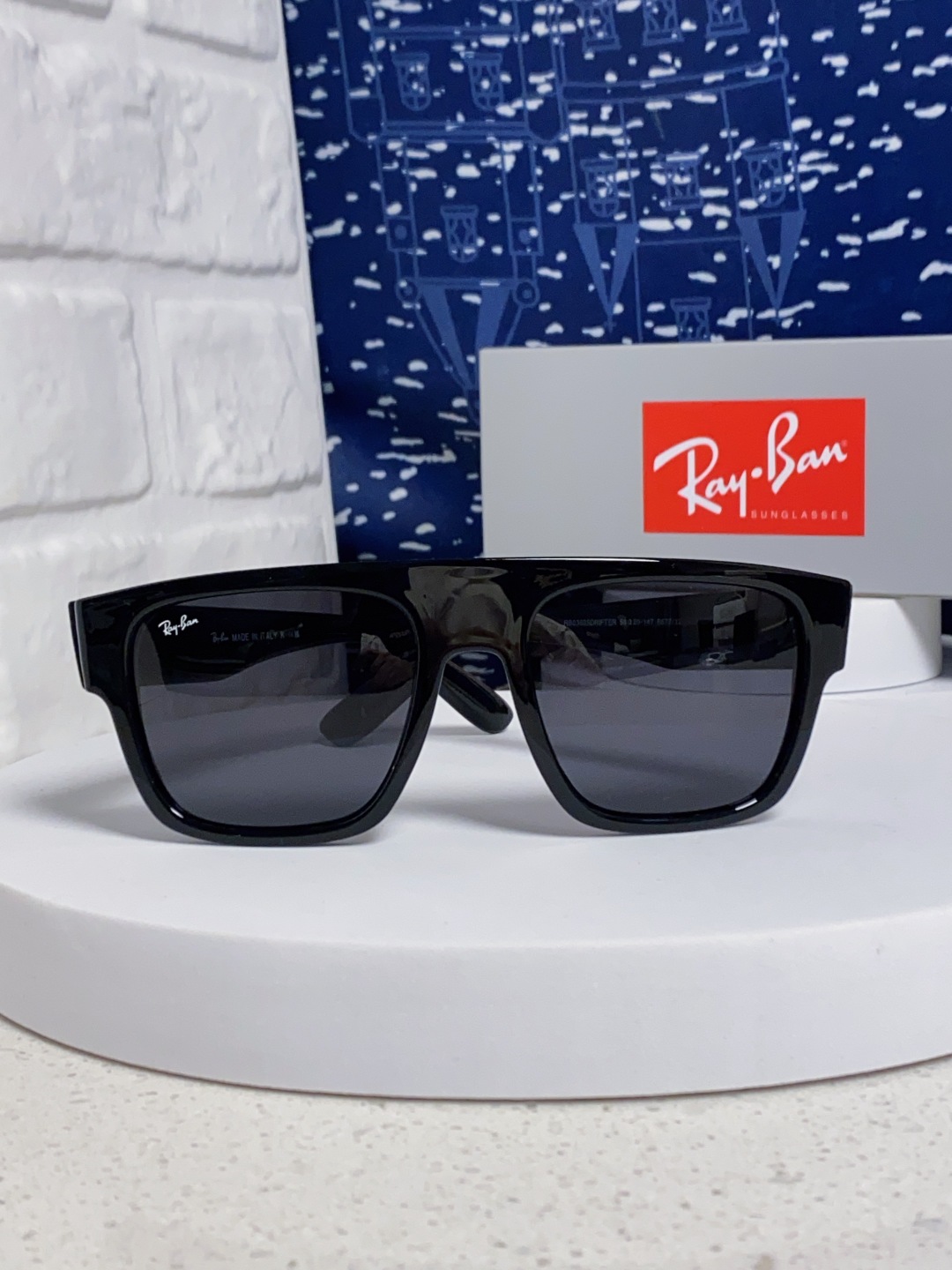 Rayban雷朋 2025新款男女复古大方框超宽显脸瘦太阳眼镜时尚墨镜遮阳镜 RB0360
