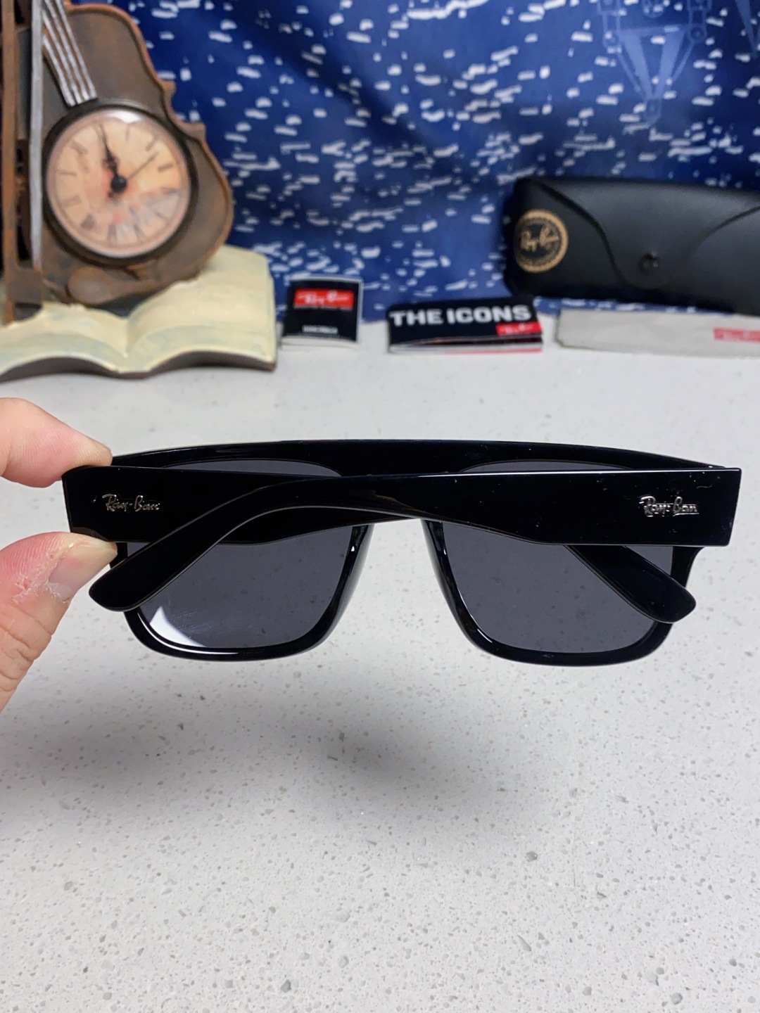 Rayban雷朋 2025新款男女复古大方框超宽显脸瘦太阳眼镜时尚墨镜遮阳镜 RB0360