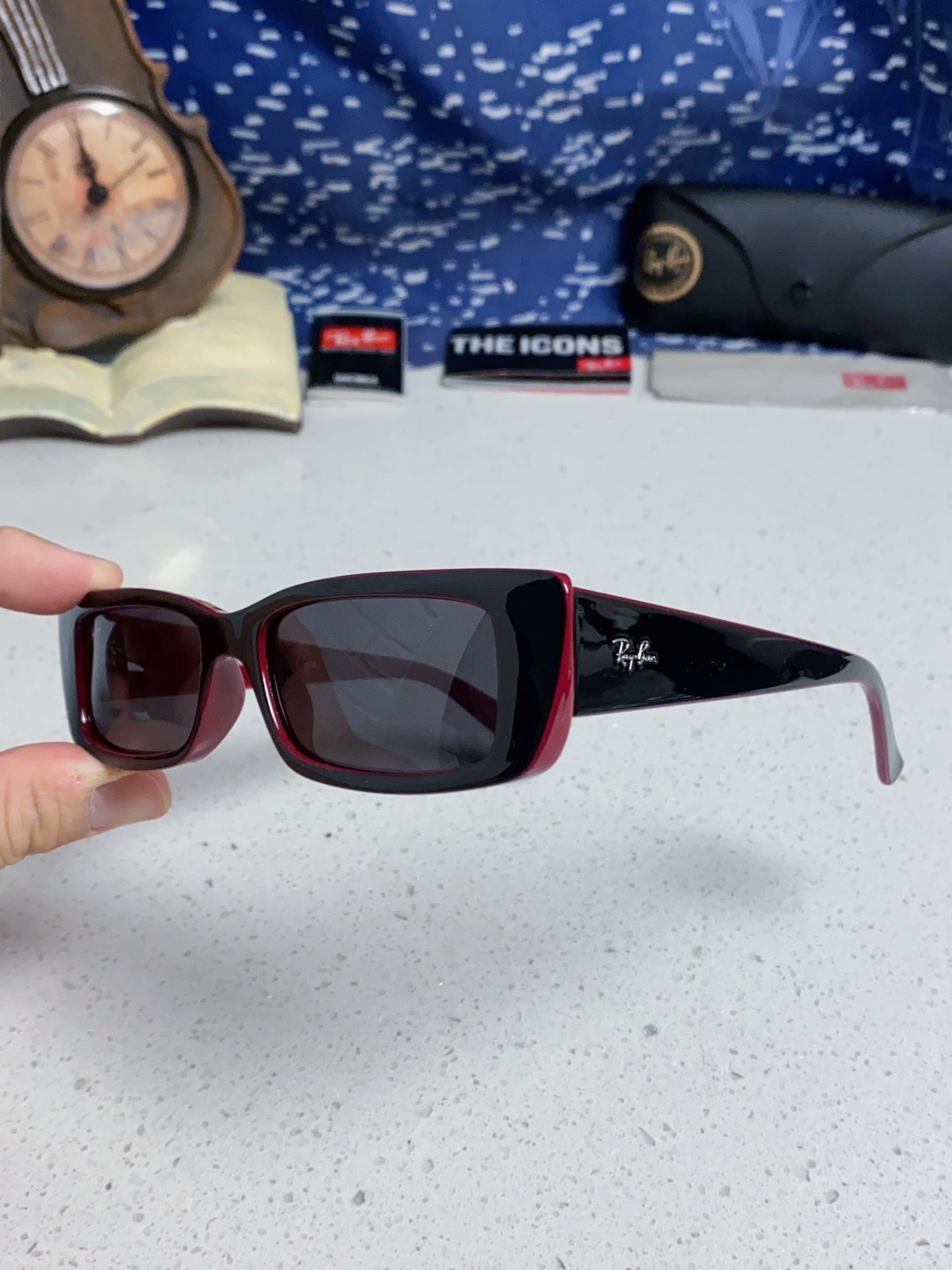 RayBan雷朋 2025新款窄框墨镜时尚太阳镜男女款方形开车眼镜 RB4425