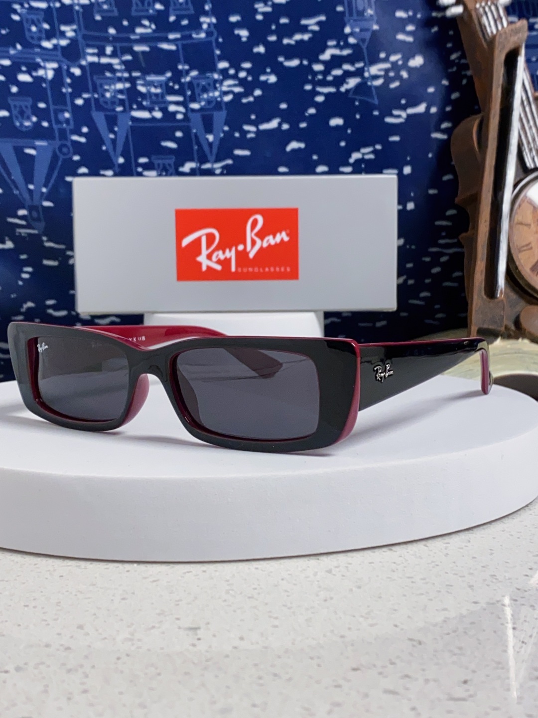 RayBan雷朋 2025新款窄框墨镜时尚太阳镜男女款方形开车眼镜 RB4425