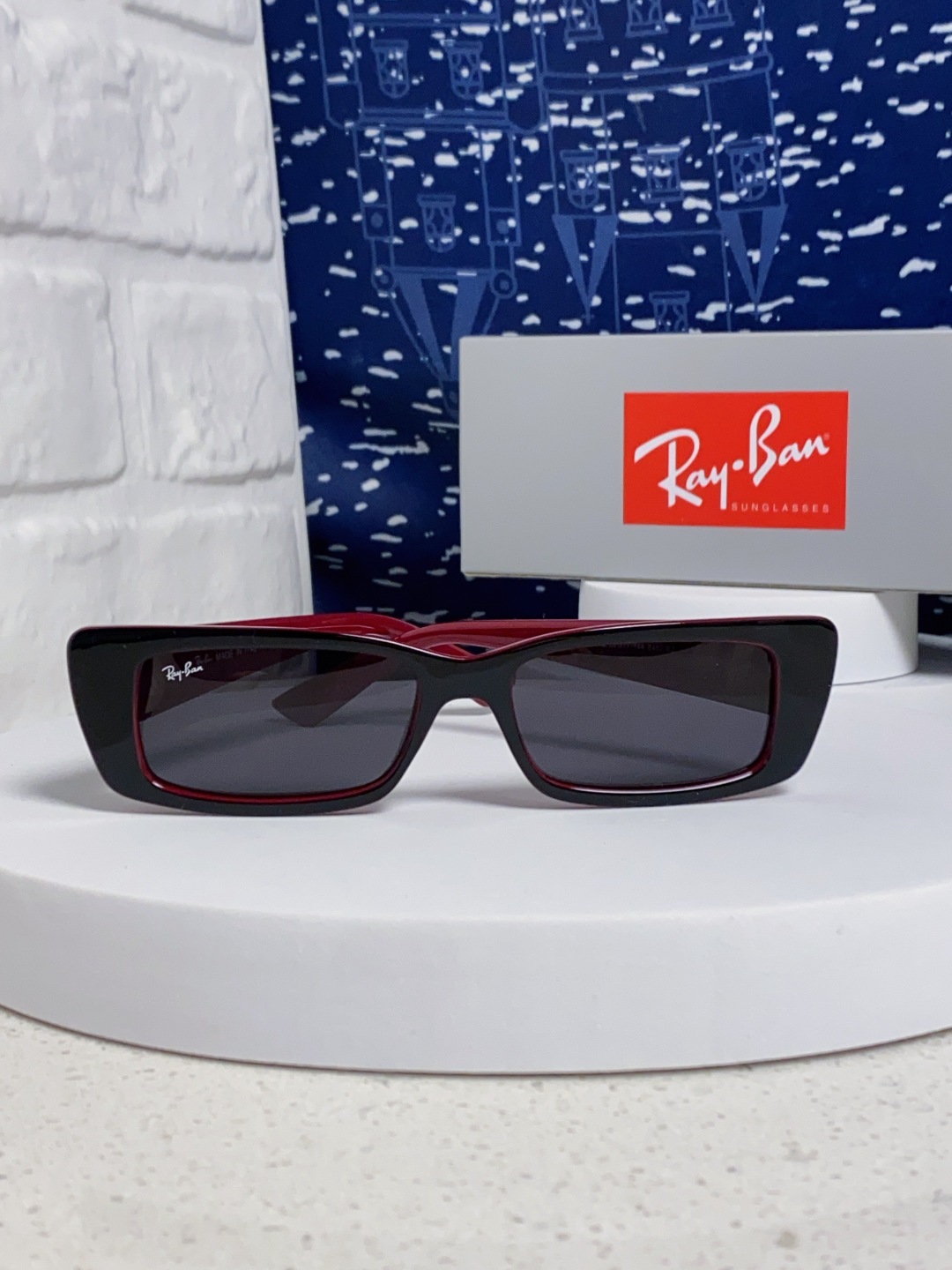 RayBan雷朋 2025新款窄框墨镜时尚太阳镜男女款方形开车眼镜 RB4425