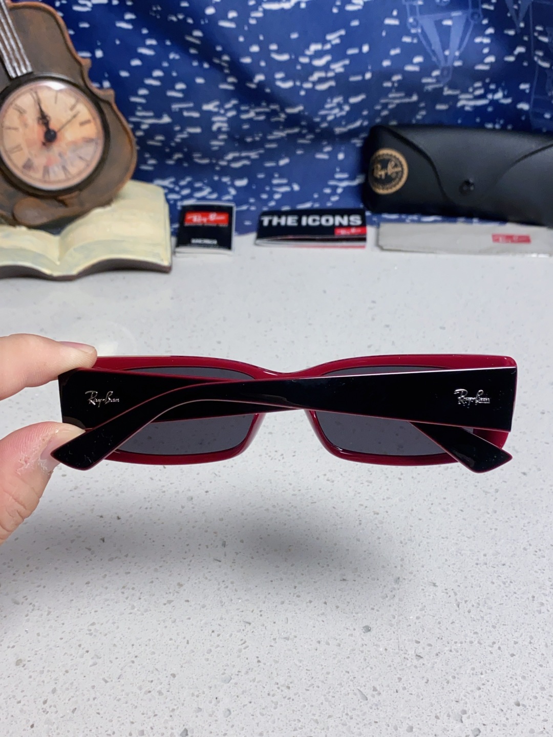 RayBan雷朋 2025新款窄框墨镜时尚太阳镜男女款方形开车眼镜 RB4425