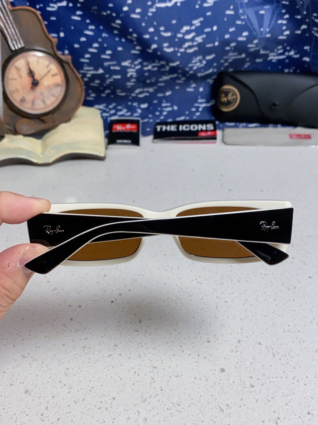 RayBan雷朋 2025新款窄框墨镜时尚太阳镜男女款方形开车眼镜 RB4425