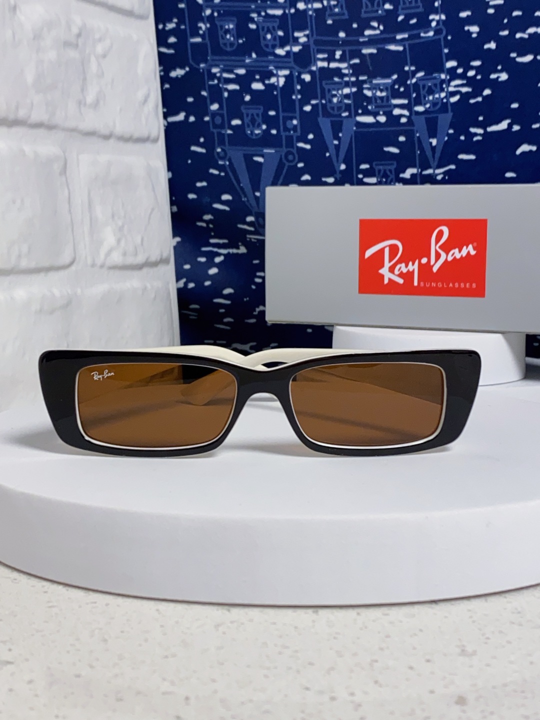 RayBan雷朋 2025新款窄框墨镜时尚太阳镜男女款方形开车眼镜 RB4425