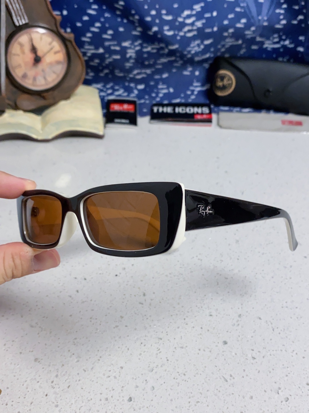 RayBan雷朋 2025新款窄框墨镜时尚太阳镜男女款方形开车眼镜 RB4425
