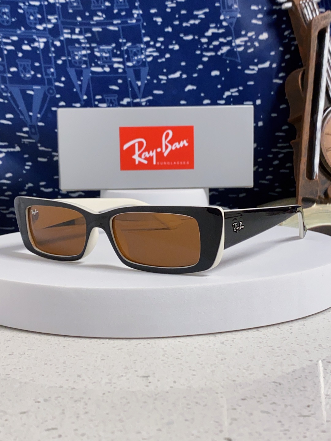 RayBan雷朋 2025新款窄框墨镜时尚太阳镜男女款方形开车眼镜 RB4425