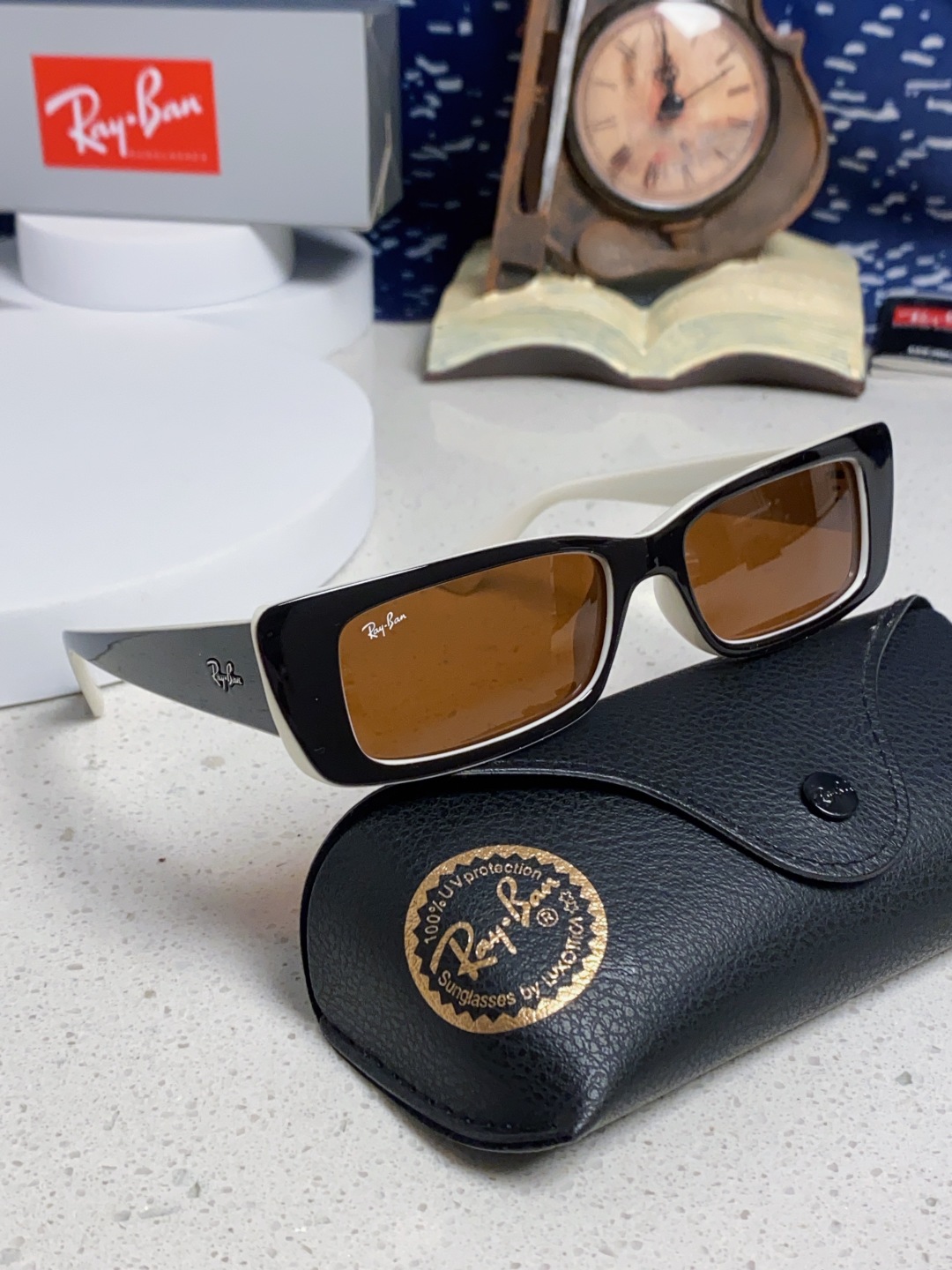 RayBan雷朋 2025新款窄框墨镜时尚太阳镜男女款方形开车眼镜 RB4425
