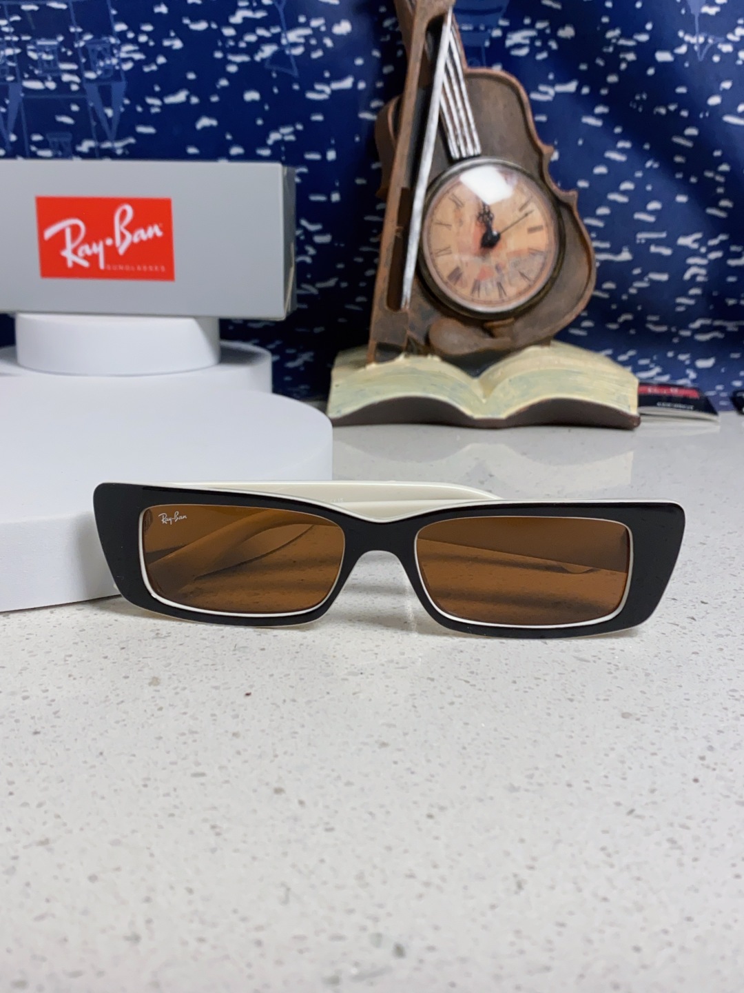 RayBan雷朋 2025新款窄框墨镜时尚太阳镜男女款方形开车眼镜 RB4425