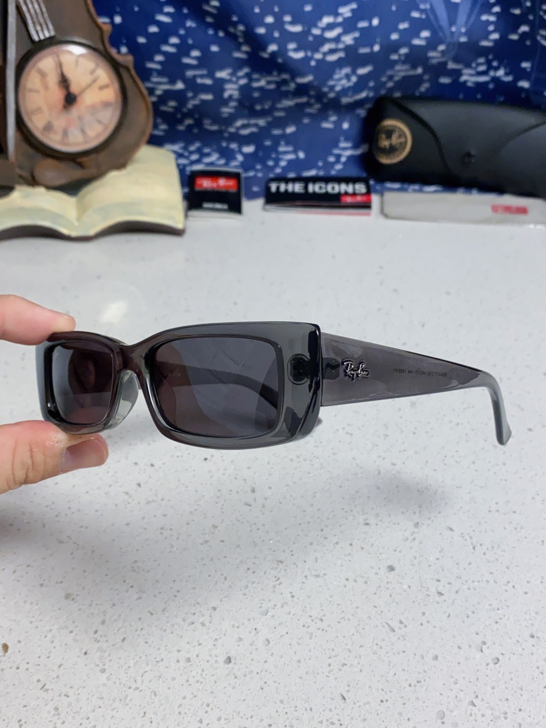 RayBan雷朋 2025新款窄框墨镜时尚太阳镜男女款方形开车眼镜 RB4425