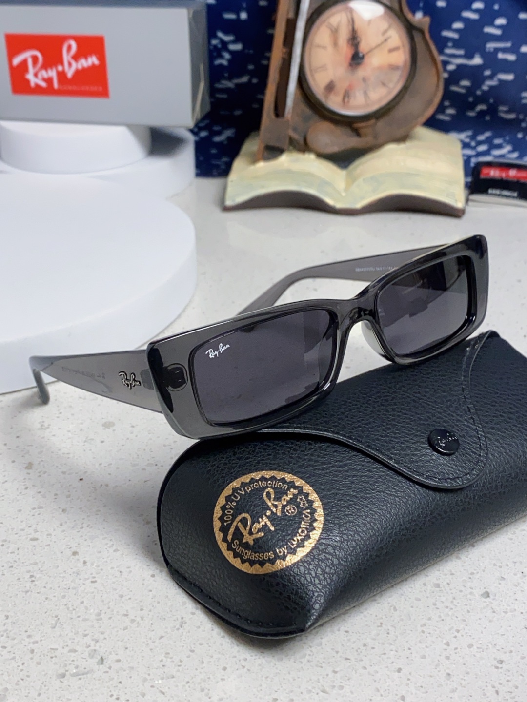 RayBan雷朋 2025新款窄框墨镜时尚太阳镜男女款方形开车眼镜 RB4425