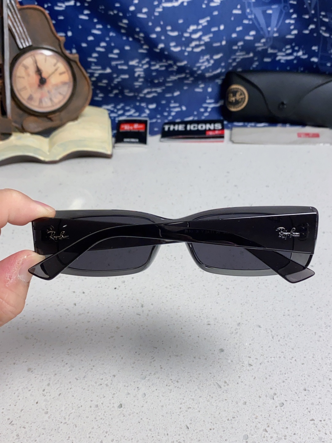 RayBan雷朋 2025新款窄框墨镜时尚太阳镜男女款方形开车眼镜 RB4425