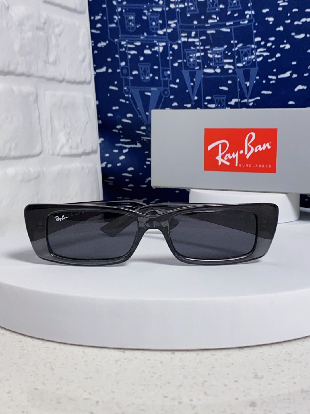 RayBan雷朋 2025新款窄框墨镜时尚太阳镜男女款方形开车眼镜 RB4425