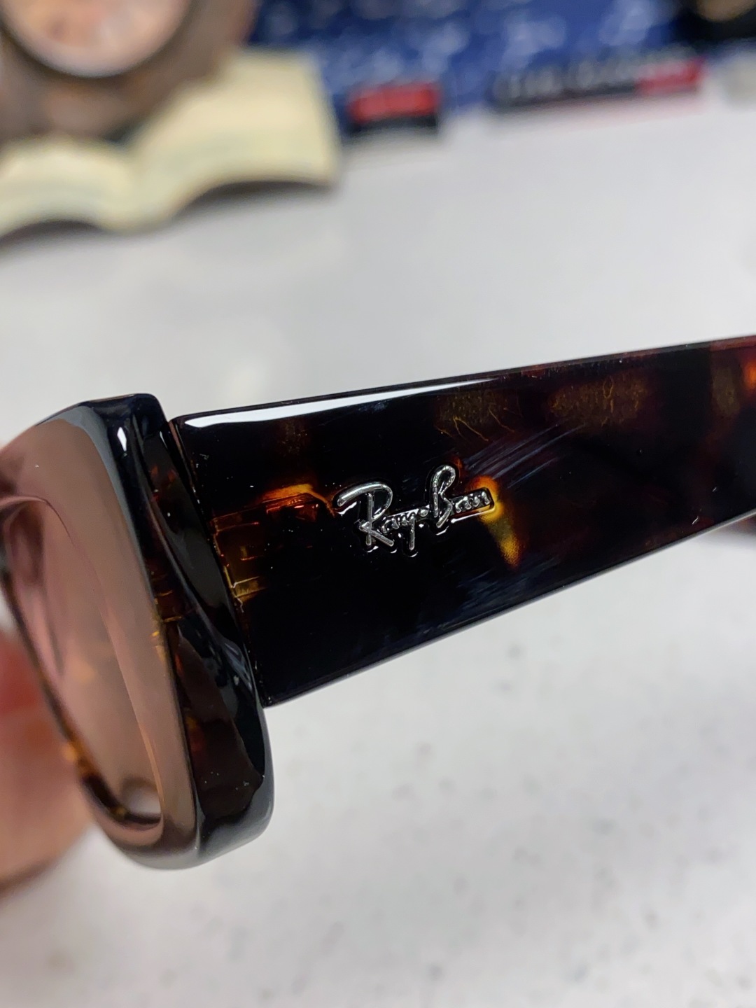 RayBan雷朋 2025新款窄框墨镜时尚太阳镜男女款方形开车眼镜 RB4425