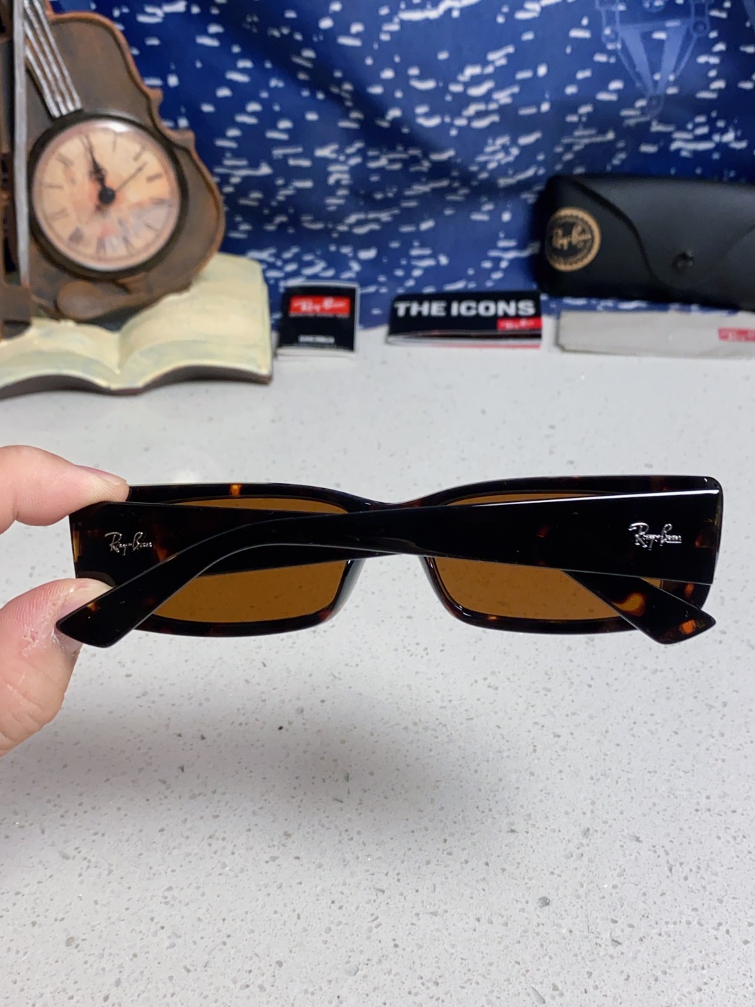RayBan雷朋 2025新款窄框墨镜时尚太阳镜男女款方形开车眼镜 RB4425