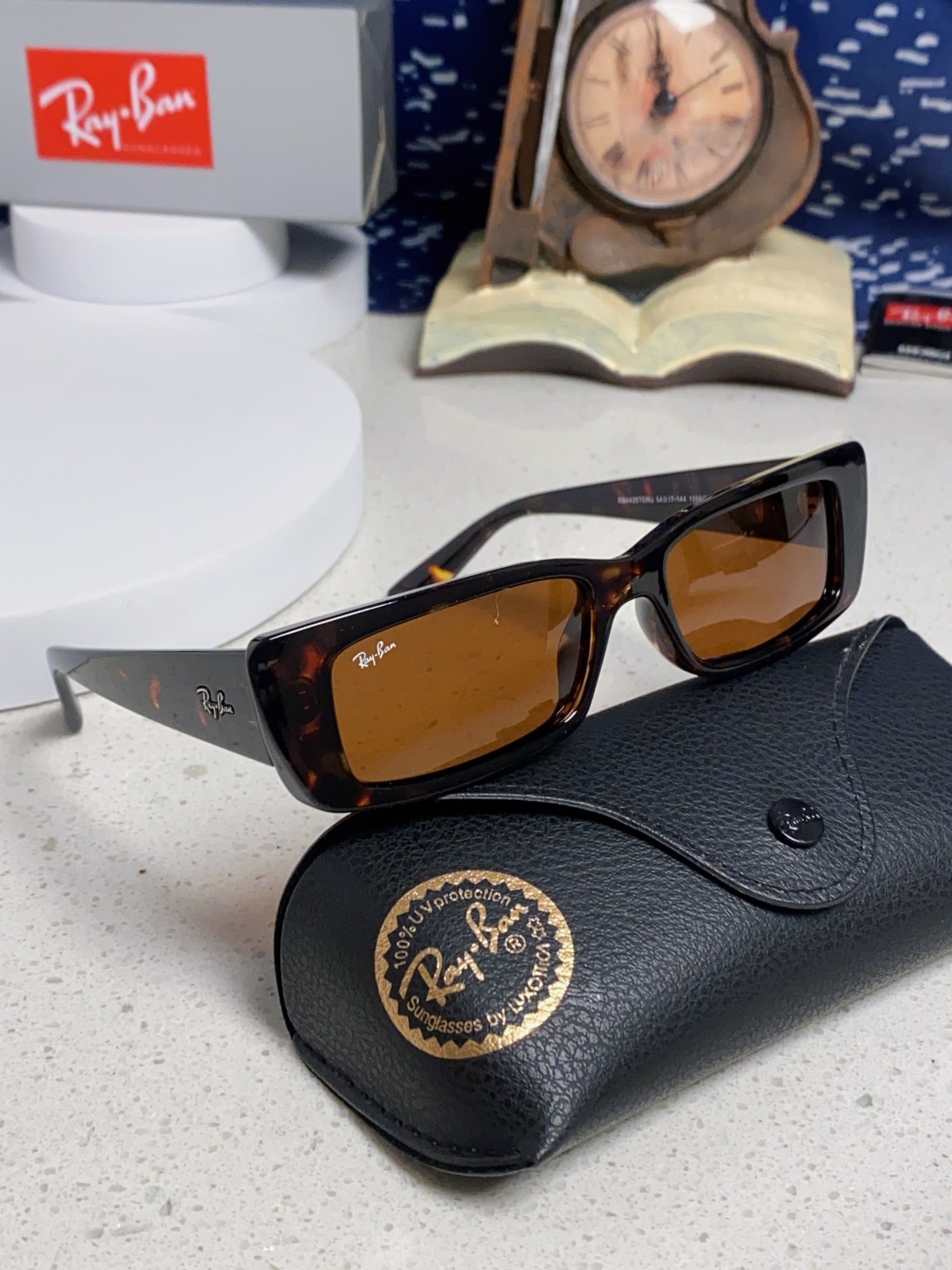 RayBan雷朋 2025新款窄框墨镜时尚太阳镜男女款方形开车眼镜 RB4425