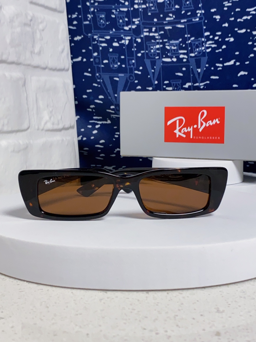 RayBan雷朋 2025新款窄框墨镜时尚太阳镜男女款方形开车眼镜 RB4425