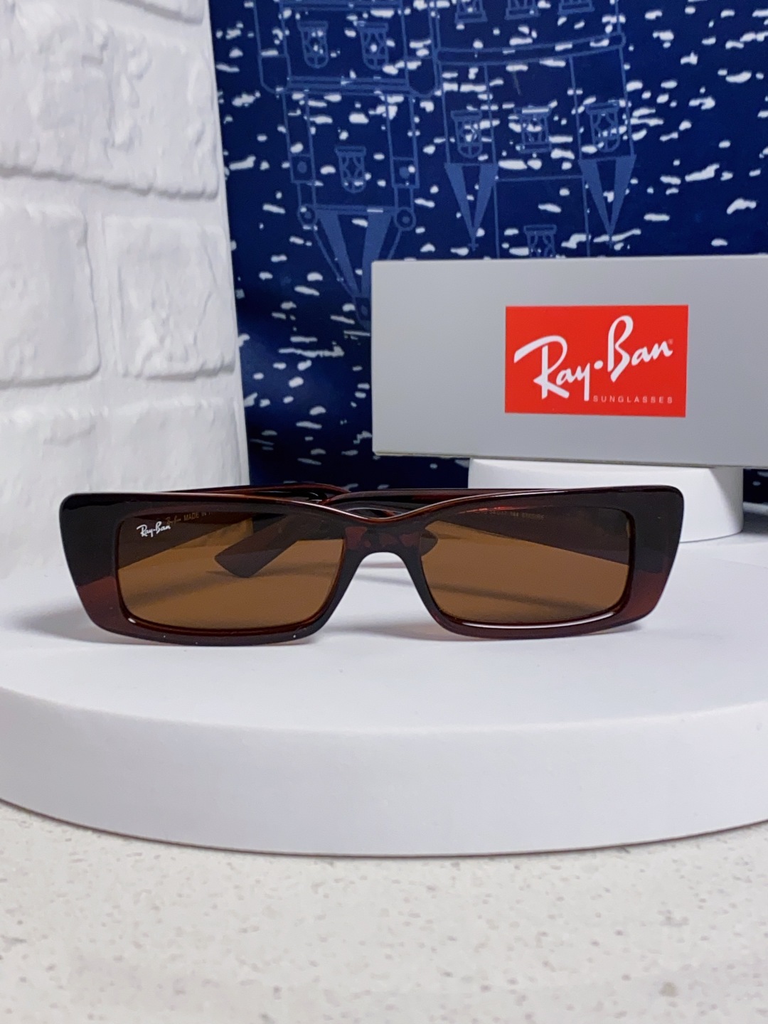 RayBan雷朋 2025新款窄框墨镜时尚太阳镜男女款方形开车眼镜 RB4425