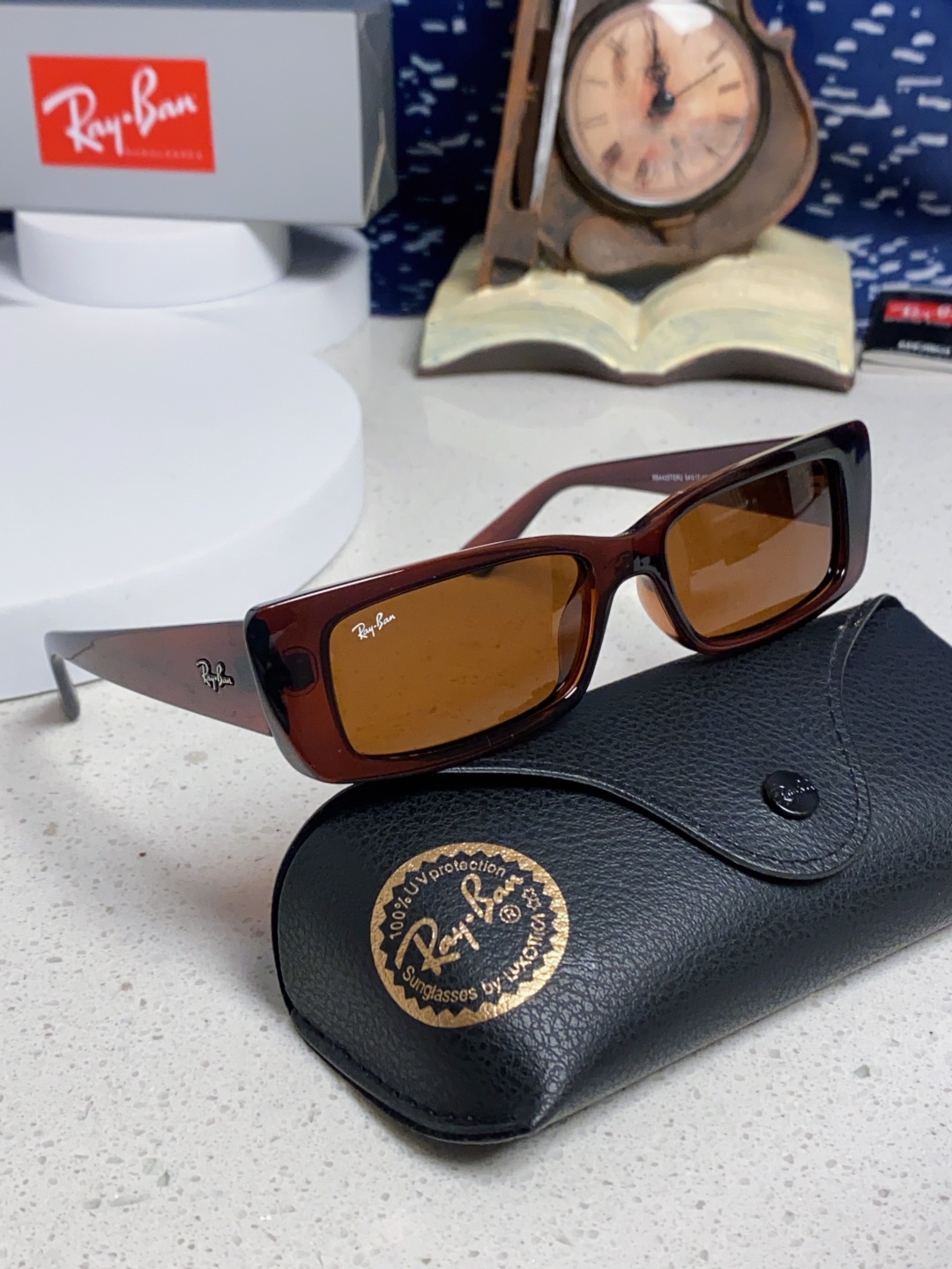 RayBan雷朋 2025新款窄框墨镜时尚太阳镜男女款方形开车眼镜 RB4425