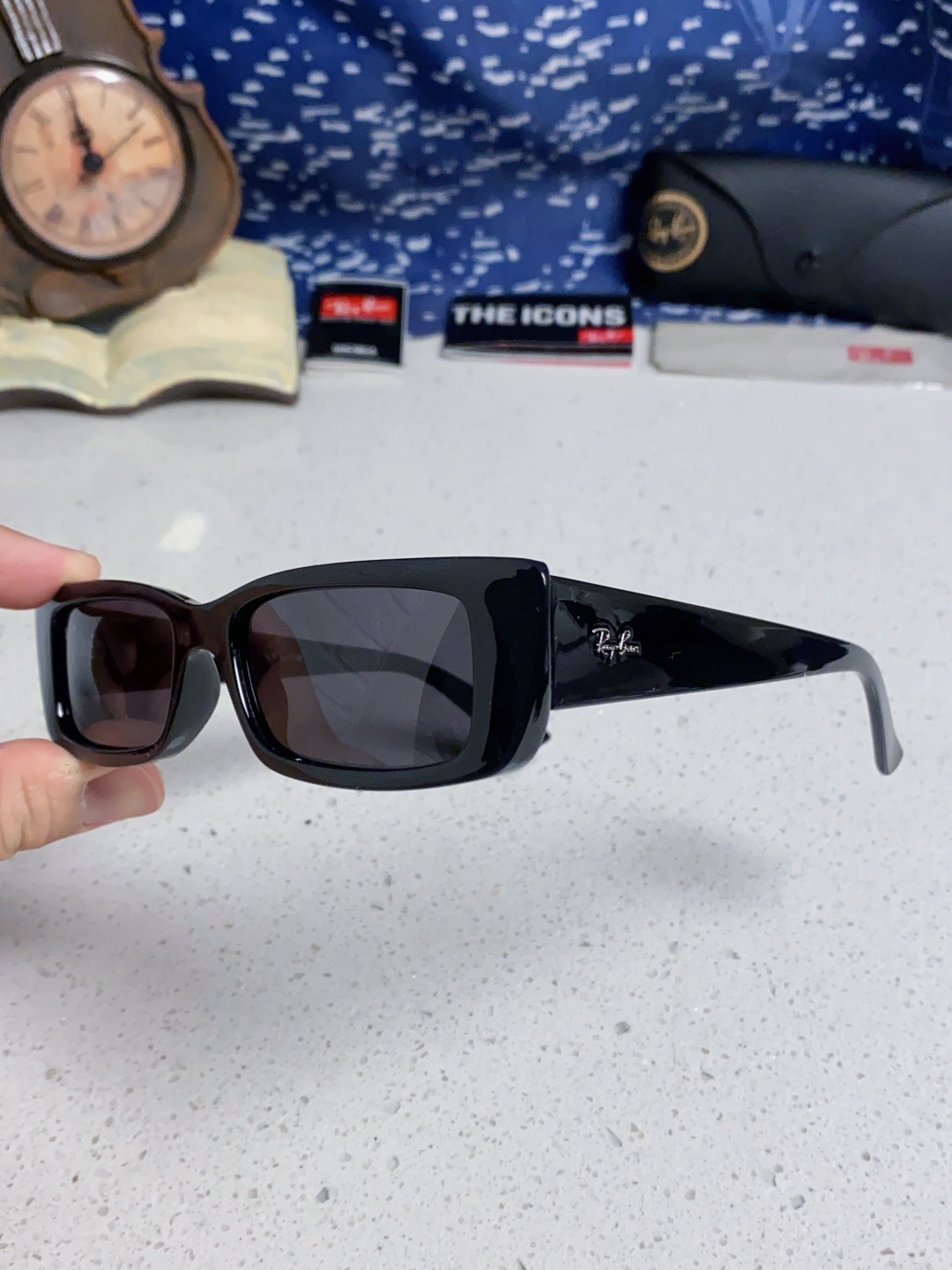 RayBan雷朋 2025新款窄框墨镜时尚太阳镜男女款方形开车眼镜 RB4425