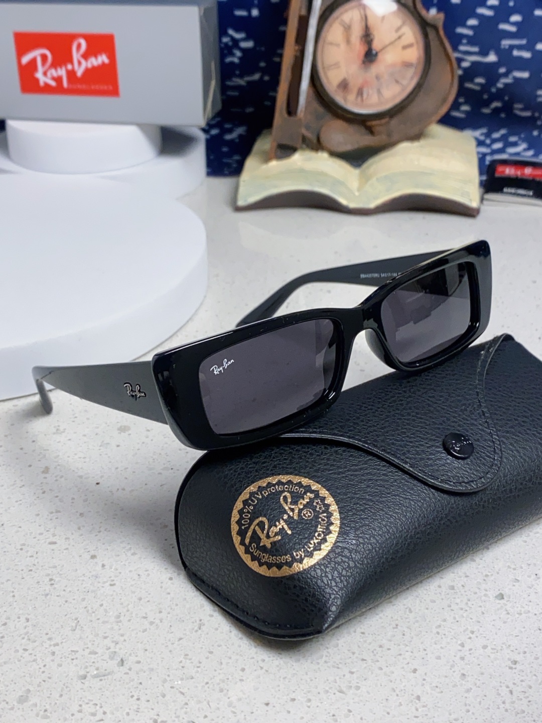 RayBan雷朋 2025新款窄框墨镜时尚太阳镜男女款方形开车眼镜 RB4425