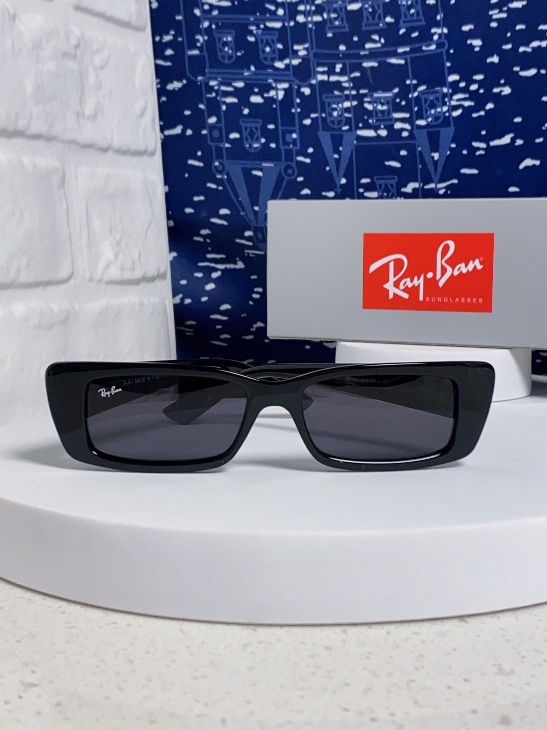 RayBan雷朋 2025新款窄框墨镜时尚太阳镜男女款方形开车眼镜 RB4425