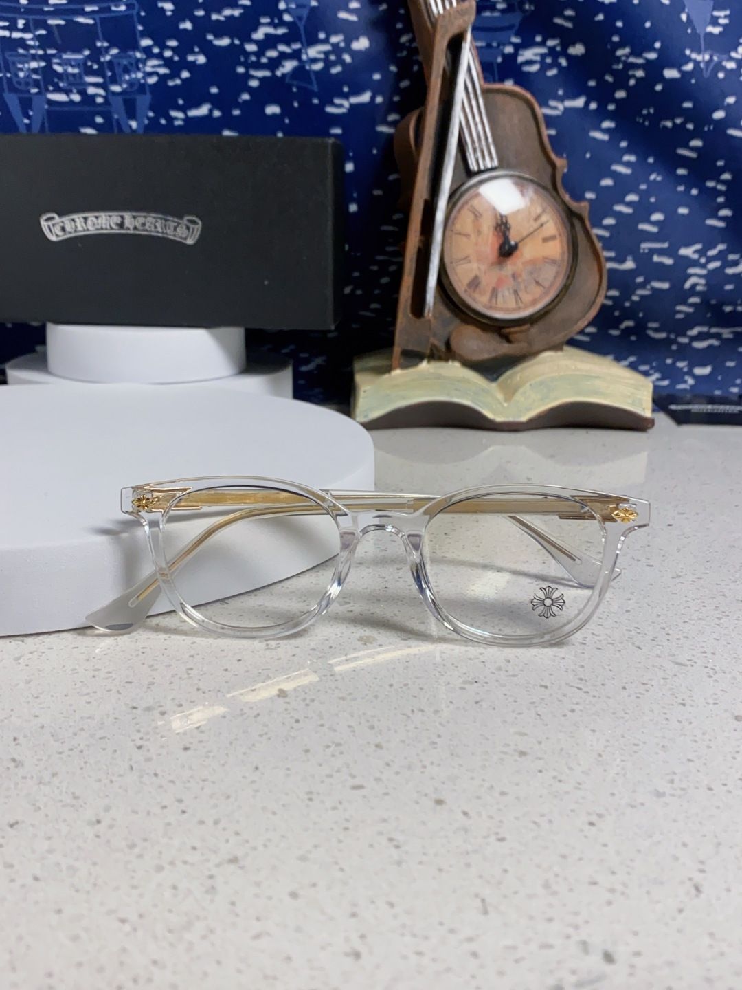 Chrome Hearts克罗心 2025新款高端潮款近视眼镜框架复古男女通用小众素颜可配度数镜片