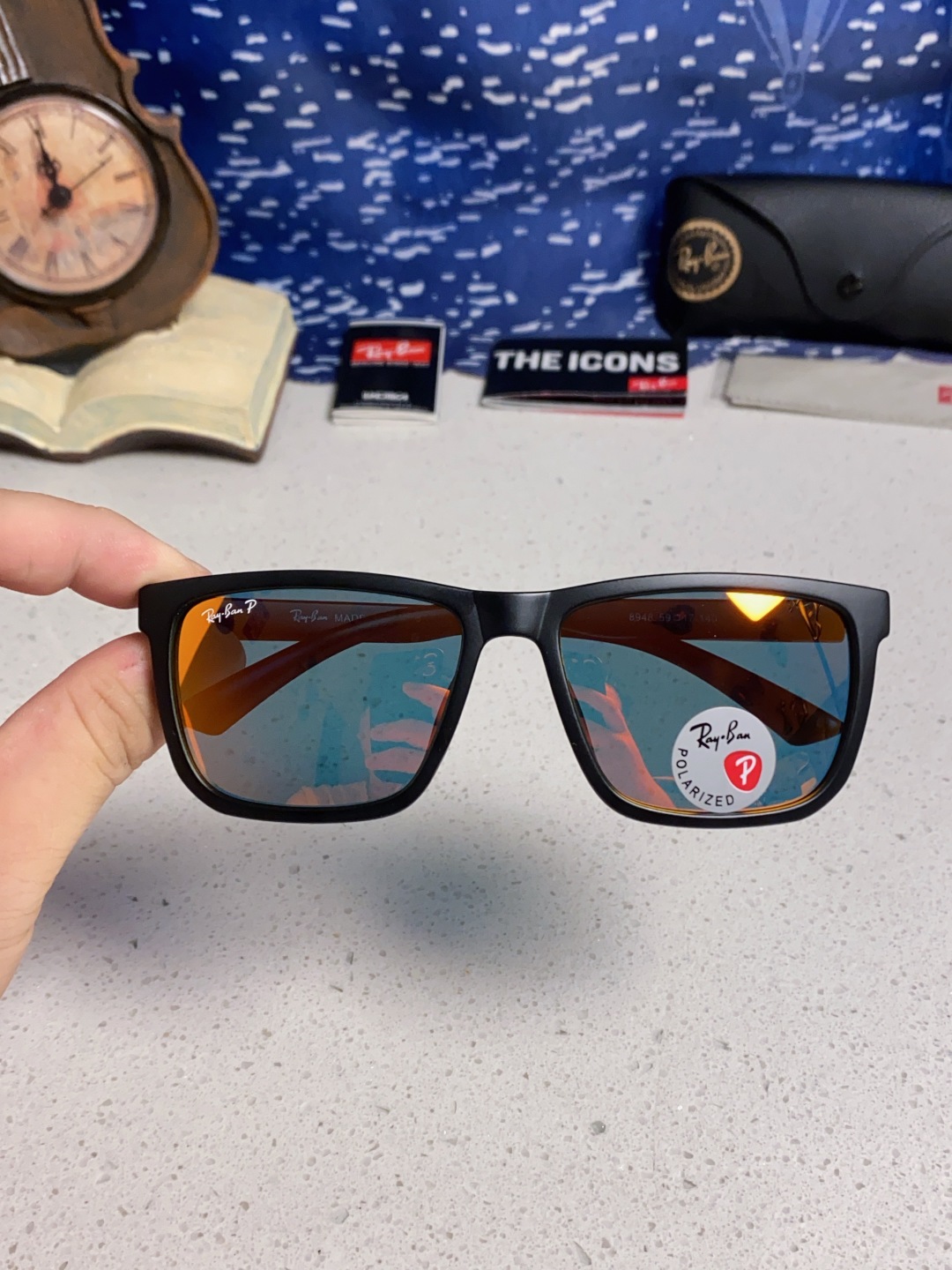 RayBan雷朋 2025新款时尚防紫外线太阳镜明星网红同款墨镜圆脸网红街拍眼镜男女通用 RB8948