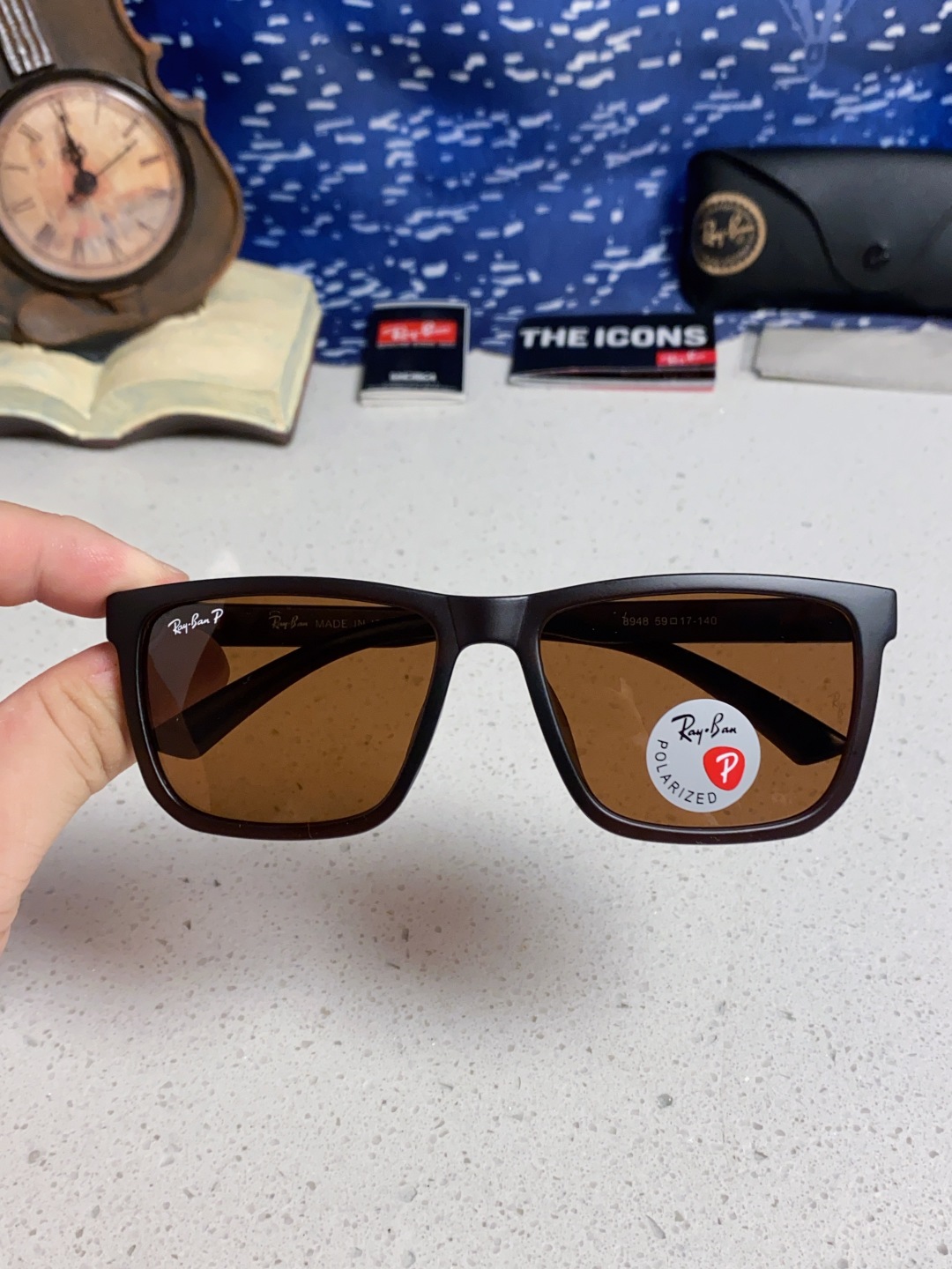 RayBan雷朋 2025新款时尚防紫外线太阳镜明星网红同款墨镜圆脸网红街拍眼镜男女通用 RB8948