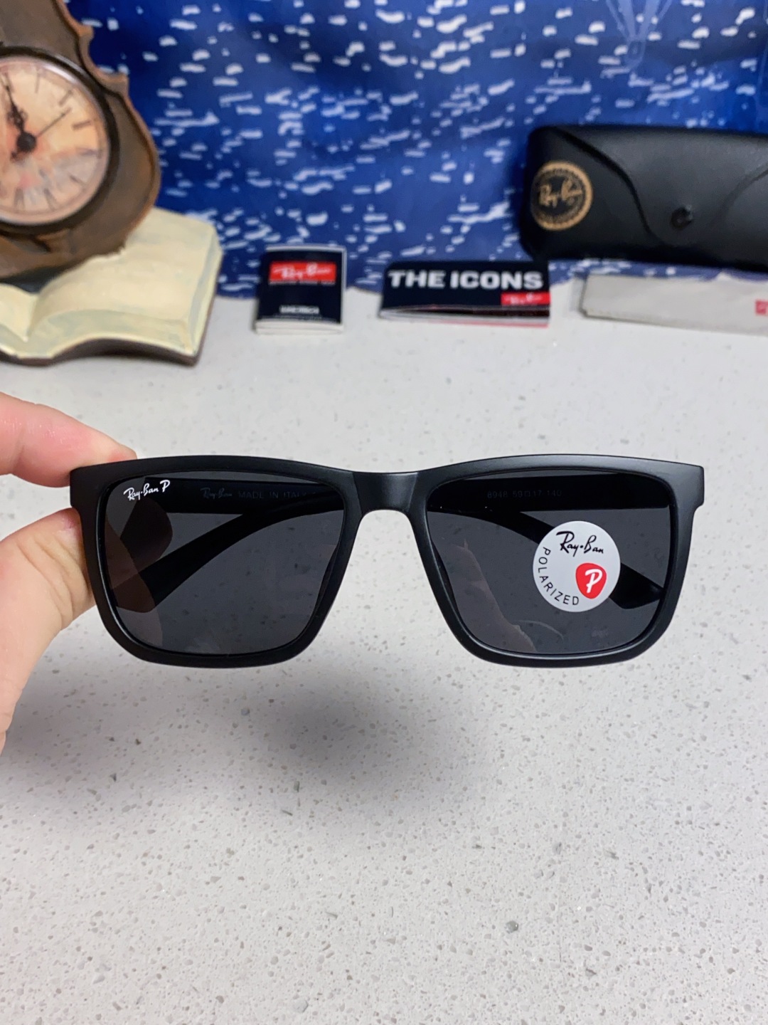 RayBan雷朋 2025新款时尚防紫外线太阳镜明星网红同款墨镜圆脸网红街拍眼镜男女通用 RB8948