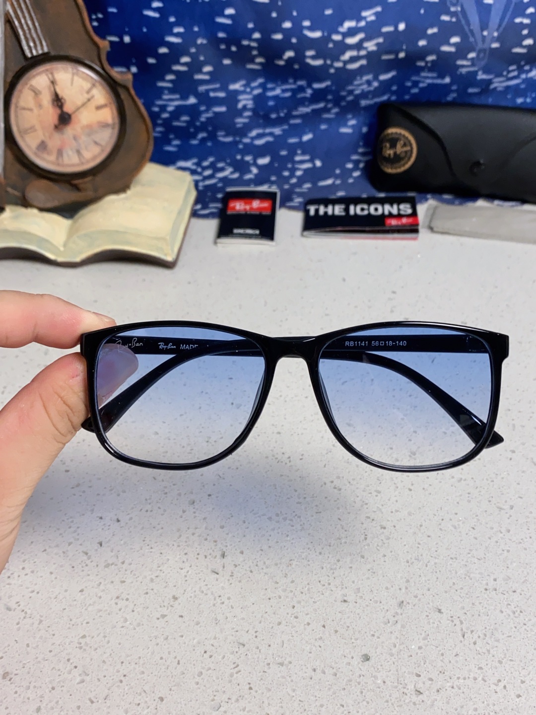 RayBan雷朋 2025新款大框太阳镜男潮开车专用墨镜司机驾驶镜防紫外线眼镜 RB1141