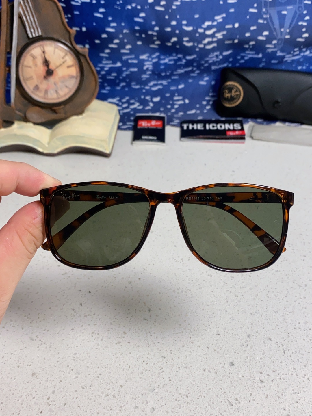 RayBan雷朋 2025新款大框太阳镜男潮开车专用墨镜司机驾驶镜防紫外线眼镜 RB1141