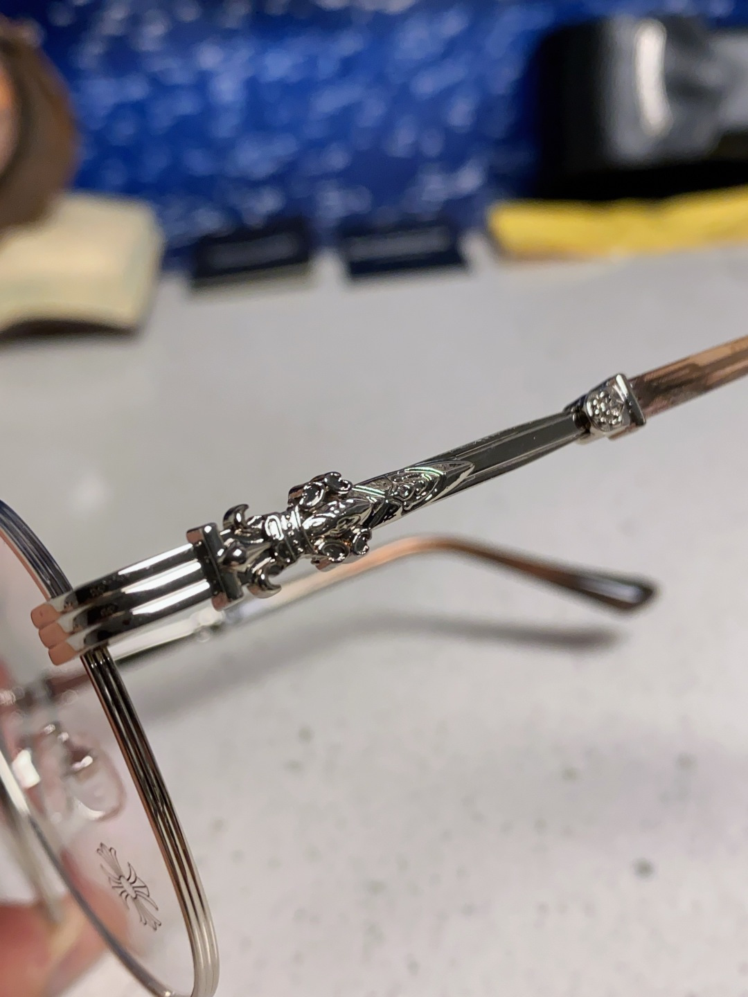 Chrome Hearts 克罗心 2025新款素颜神器眼镜框复古男女韩版潮配近视圆框大脸网红防蓝光平光