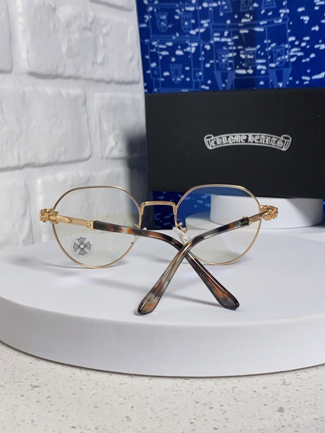 Chrome Hearts 克罗心 2025新款素颜神器眼镜框复古男女韩版潮配近视圆框大脸网红防蓝光平光