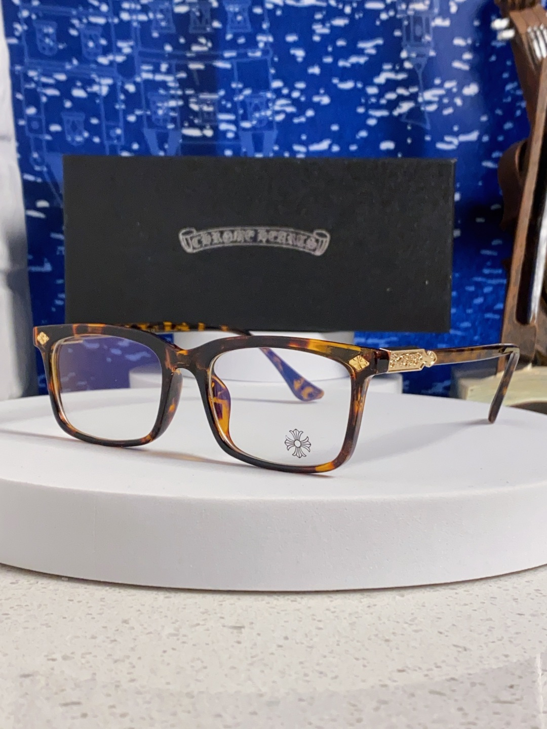 Chrome Hearts 克罗心2025新款高端潮款罗心近视眼镜框架复古男女小众素颜黑金可配度数镜片