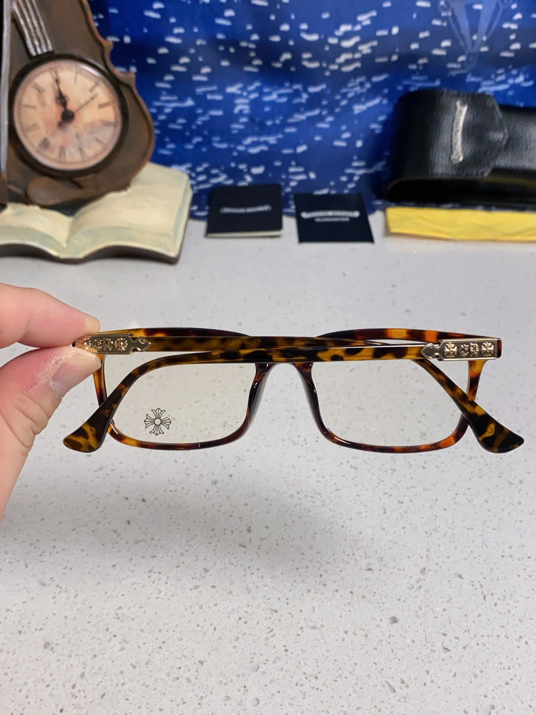 Chrome Hearts 克罗心2025新款高端潮款罗心近视眼镜框架复古男女小众素颜黑金可配度数镜片