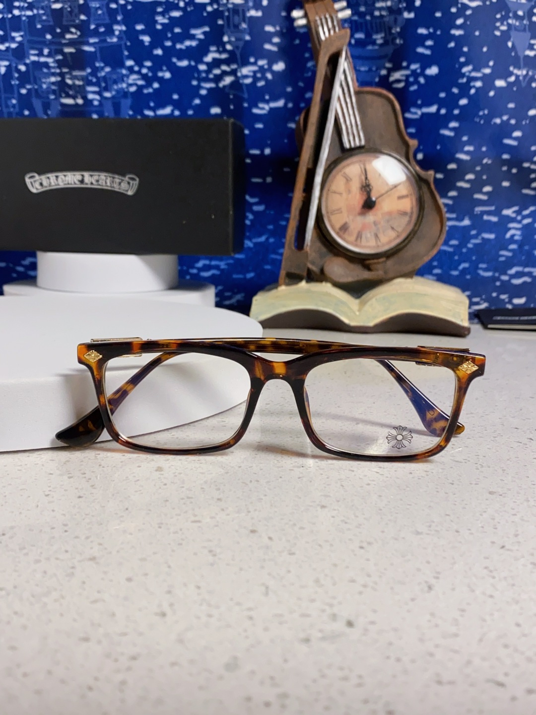 Chrome Hearts 克罗心2025新款高端潮款罗心近视眼镜框架复古男女小众素颜黑金可配度数镜片