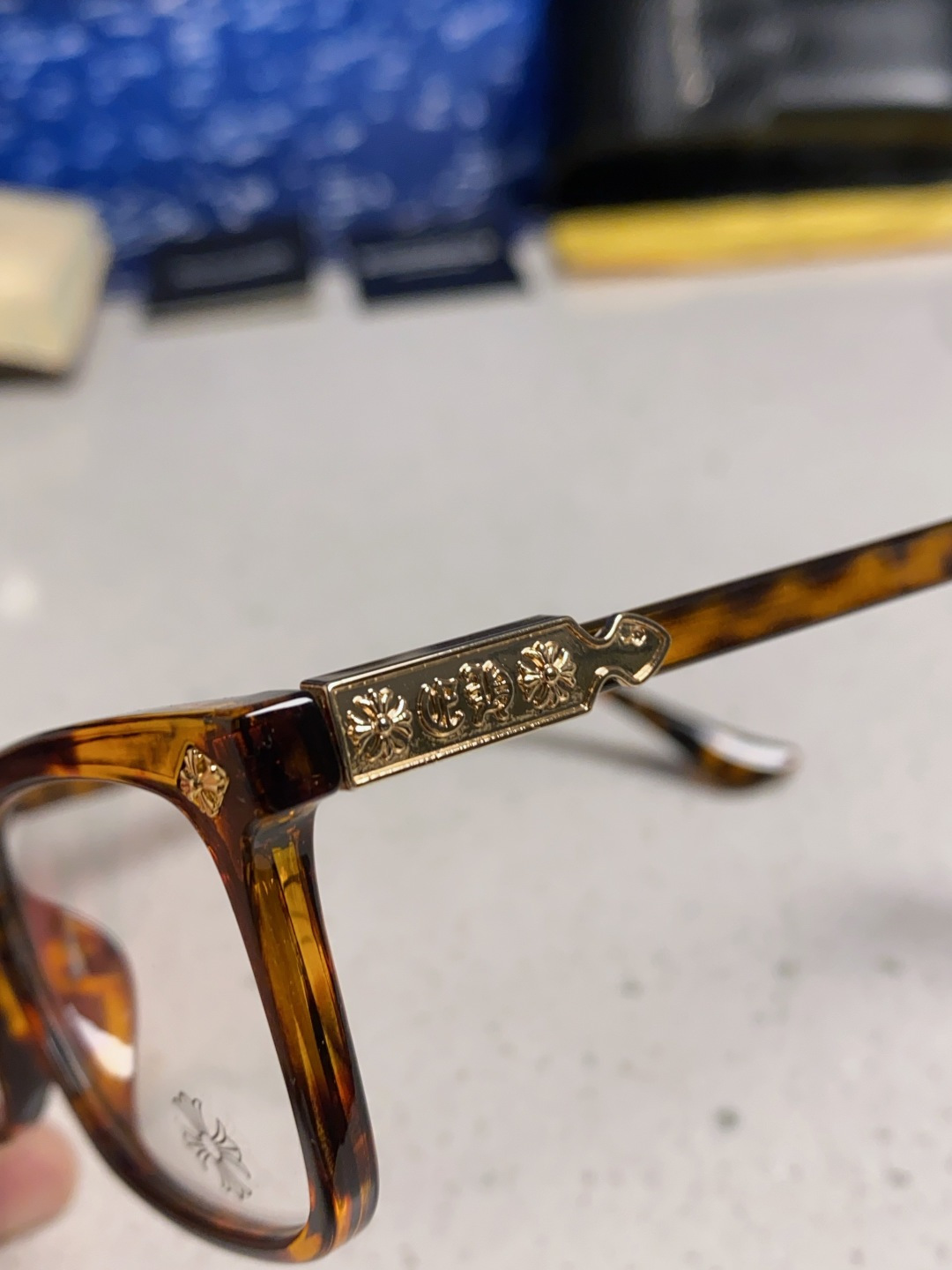 Chrome Hearts 克罗心2025新款高端潮款罗心近视眼镜框架复古男女小众素颜黑金可配度数镜片