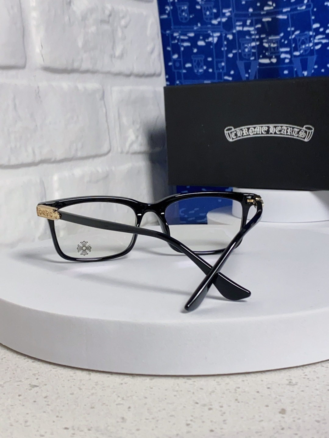 Chrome Hearts 克罗心2025新款高端潮款罗心近视眼镜框架复古男女小众素颜黑金可配度数镜片