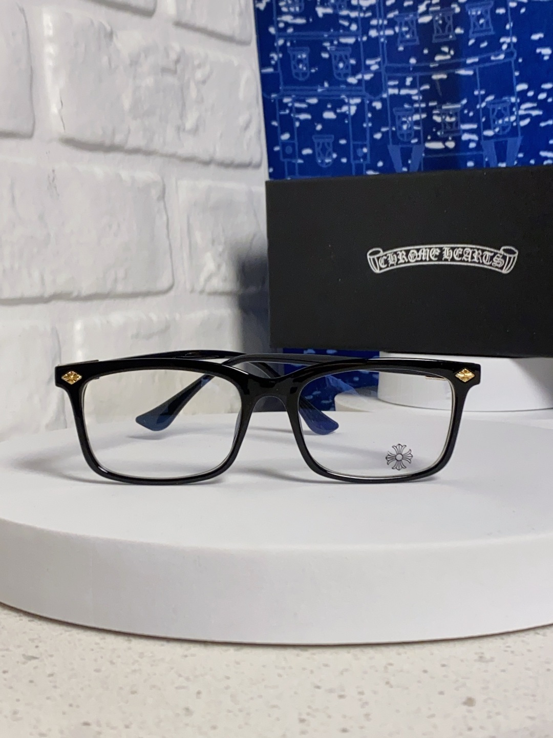 Chrome Hearts 克罗心2025新款高端潮款罗心近视眼镜框架复古男女小众素颜黑金可配度数镜片