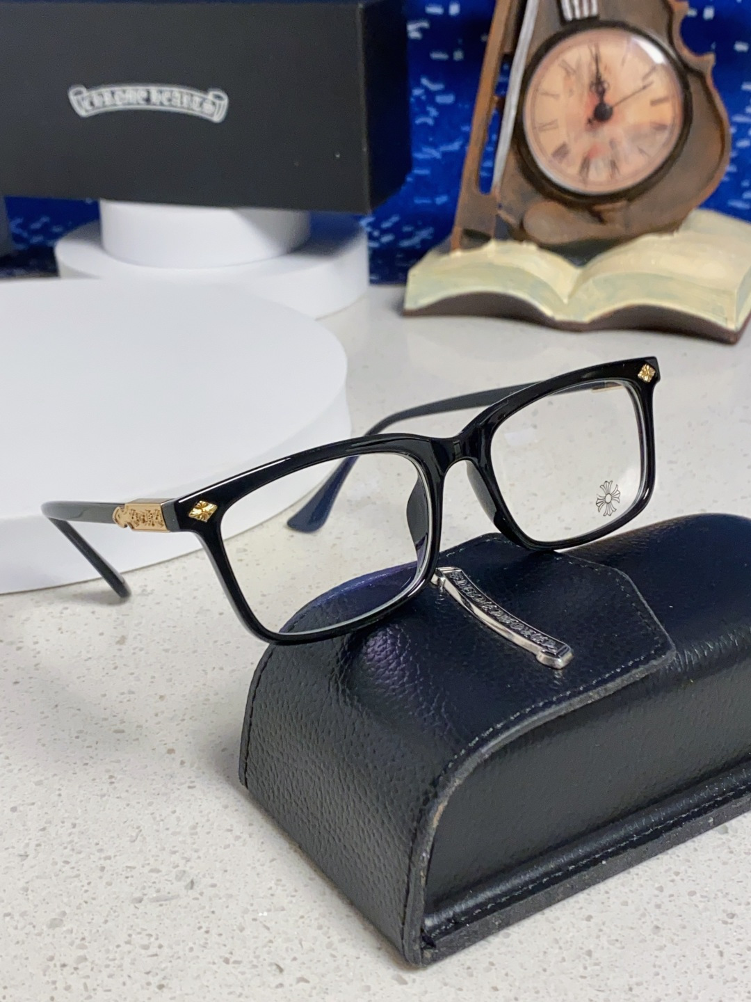 Chrome Hearts 克罗心2025新款高端潮款罗心近视眼镜框架复古男女小众素颜黑金可配度数镜片