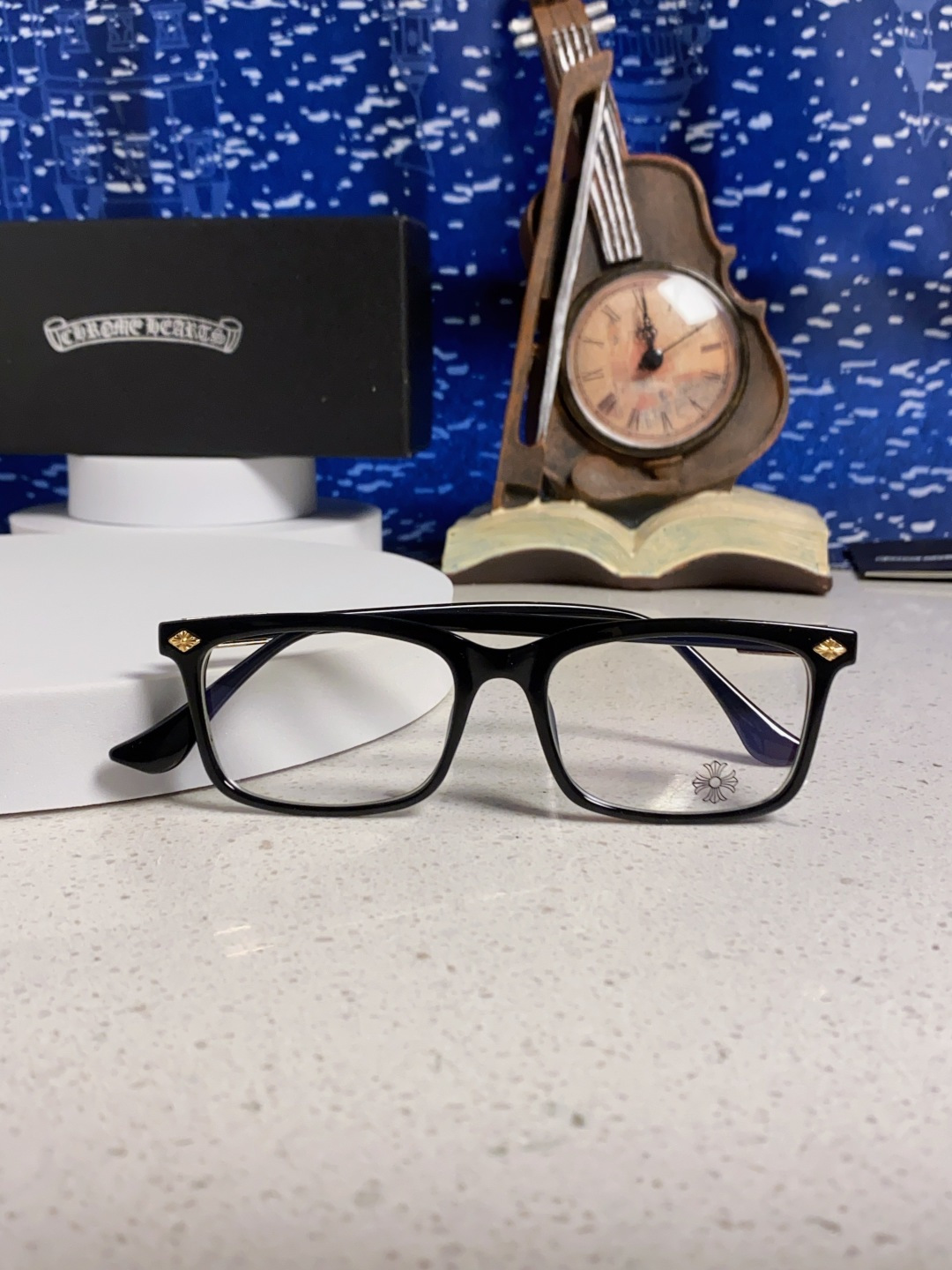 Chrome Hearts 克罗心2025新款高端潮款罗心近视眼镜框架复古男女小众素颜黑金可配度数镜片