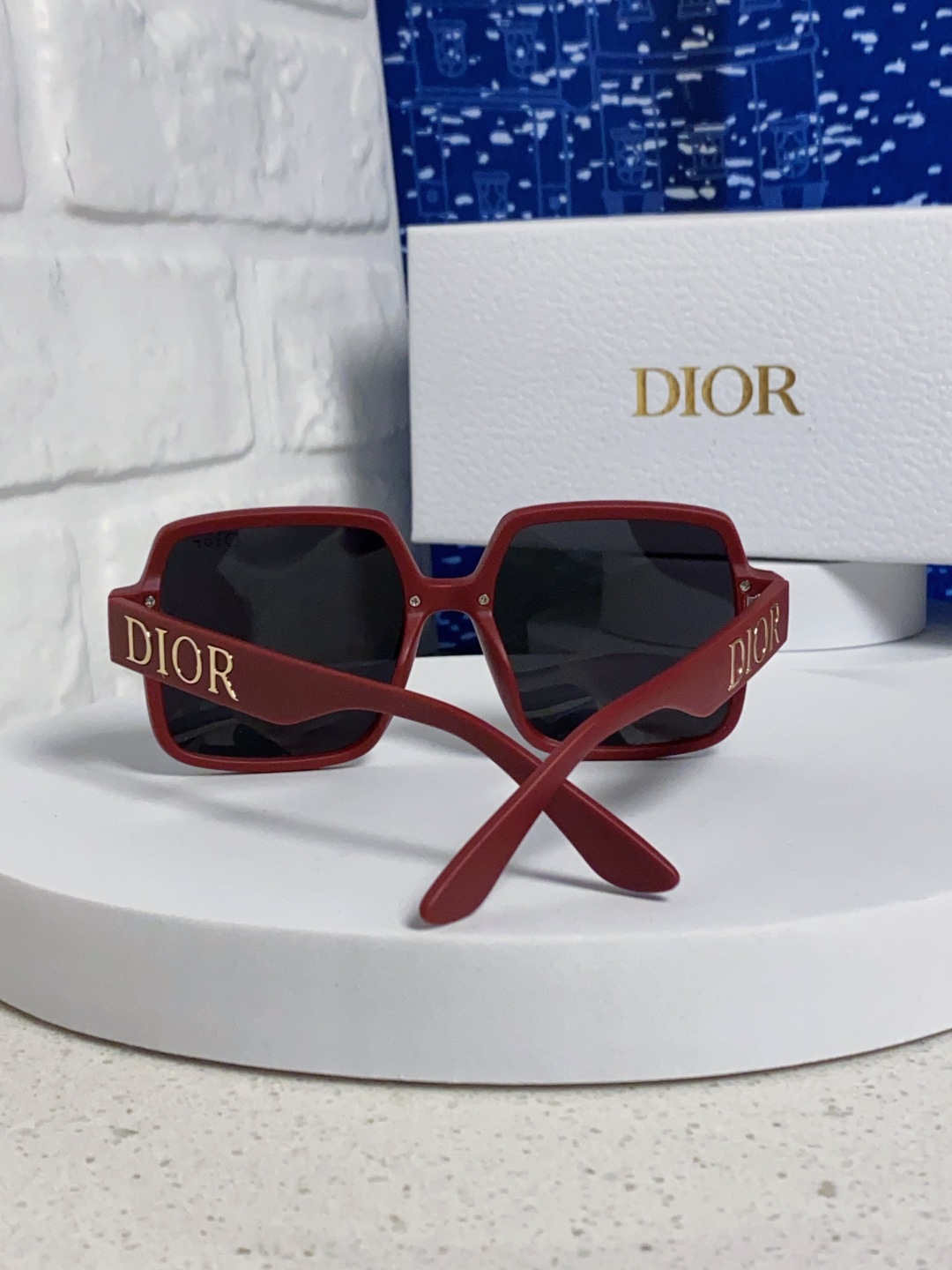 Dior迪奥 2025新款韩版网红方形大框墨镜男女高级感ins潮大脸显瘦防紫外线太阳镜